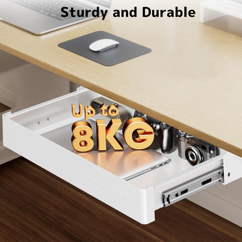 PUTORSEN powder-coated steel drawer construction for durability