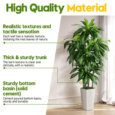 PUUKU 5ft indoor tree stands as a striking home office focal point.