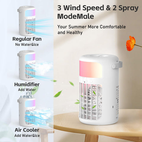 PUUXUMIC portable ac 90-degree airflow directs cooling where needed.