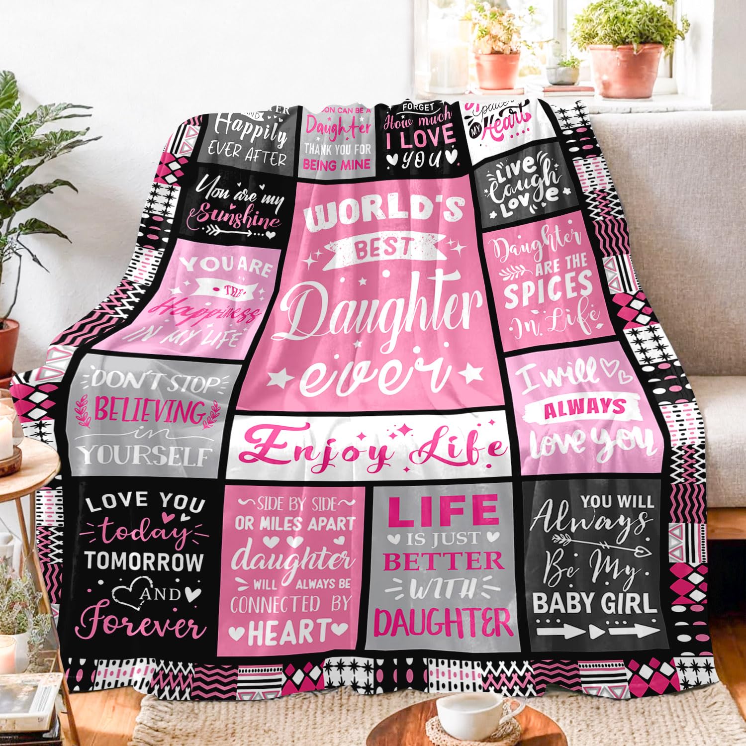 PVDSAVE Cozy movie night blanket draped over couch for relaxing evenings.
