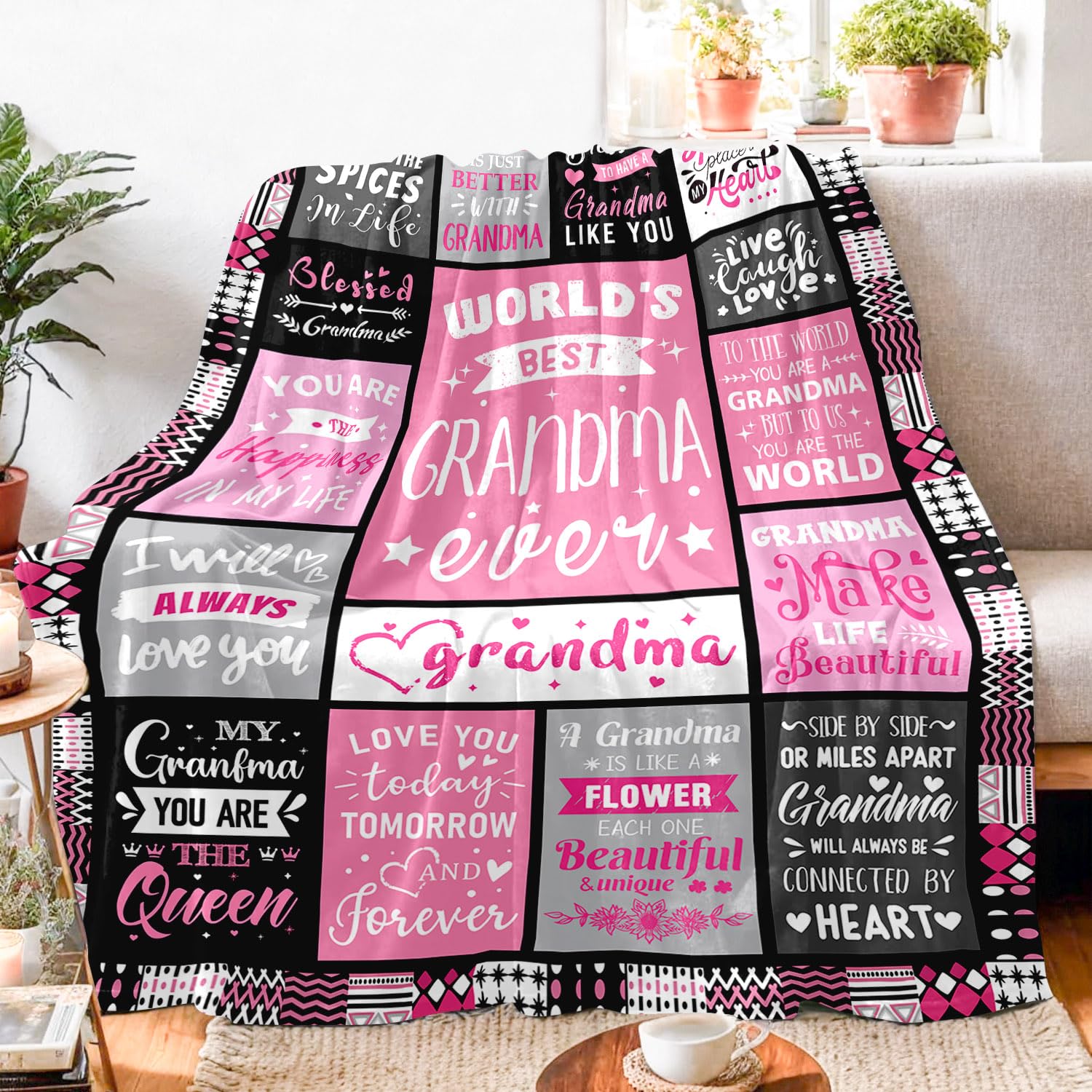 PVDSAVE Grandmother Life Blanket packed for travel offers comfort on the go.