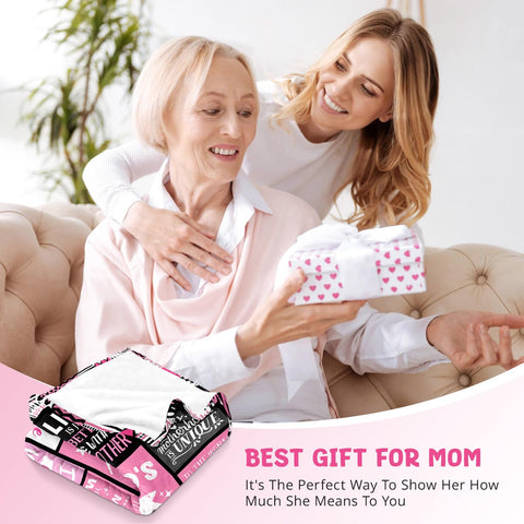 PVDSAVE Moms Blanket cozy wrap on sofa for relaxed evenings