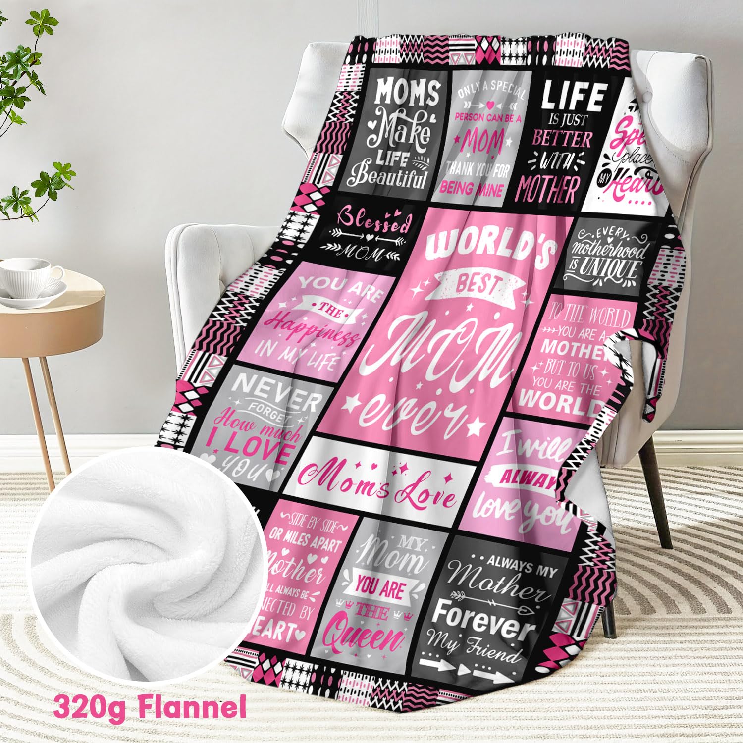 PVDSAVE Moms Blanket easy care machine wash for busy homes