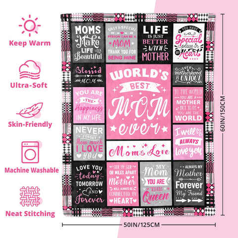 PVDSAVE Moms Blanket fade-resistant fabric stays vibrant over time