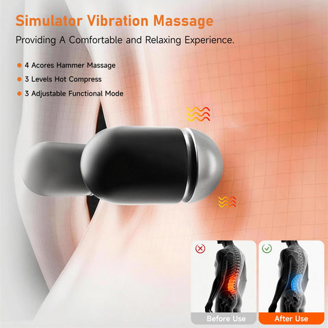 Pvlols lumbar pillow using airlift traction for gentle spine support