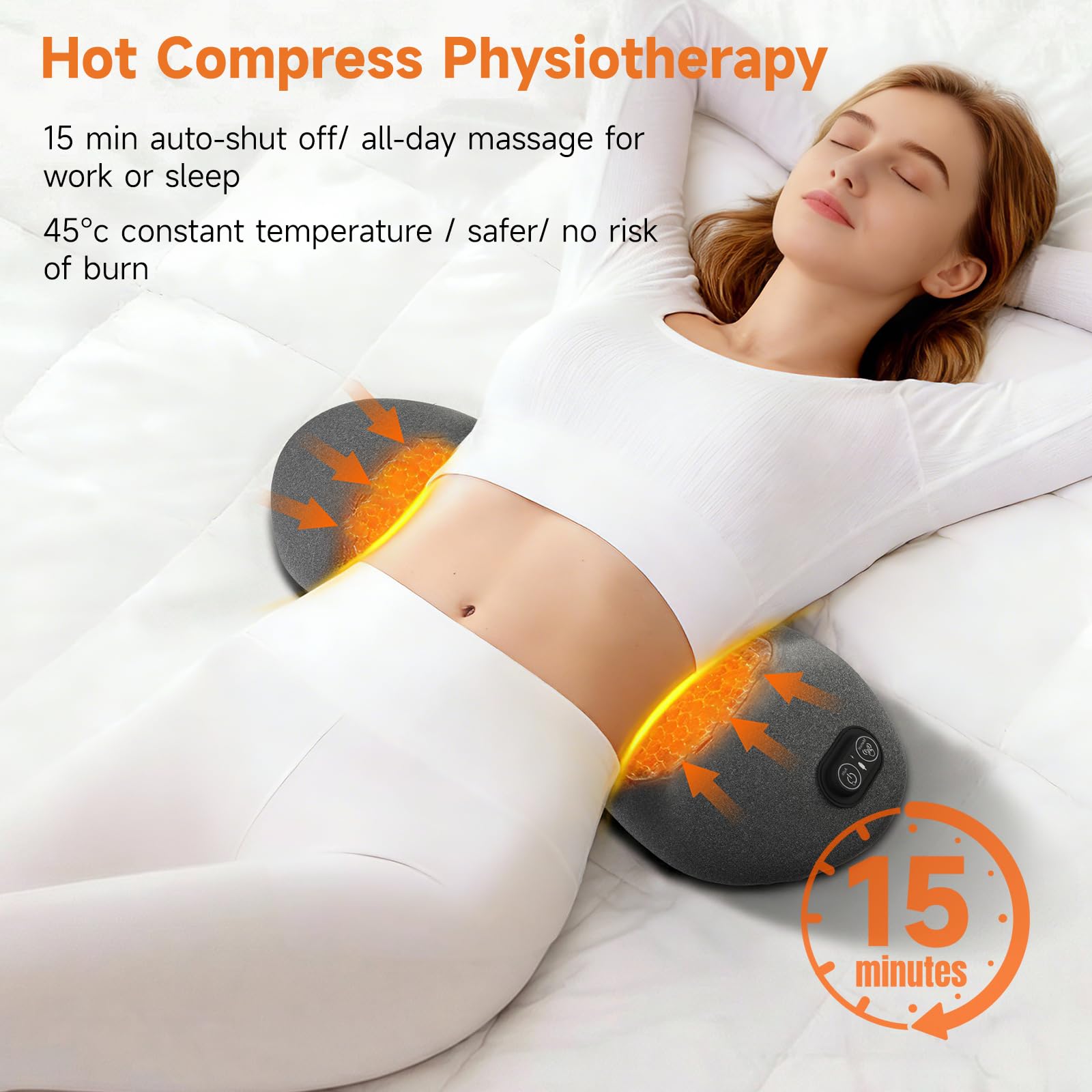 Pvlols ergonomic 135-degree curvature supports the lower back