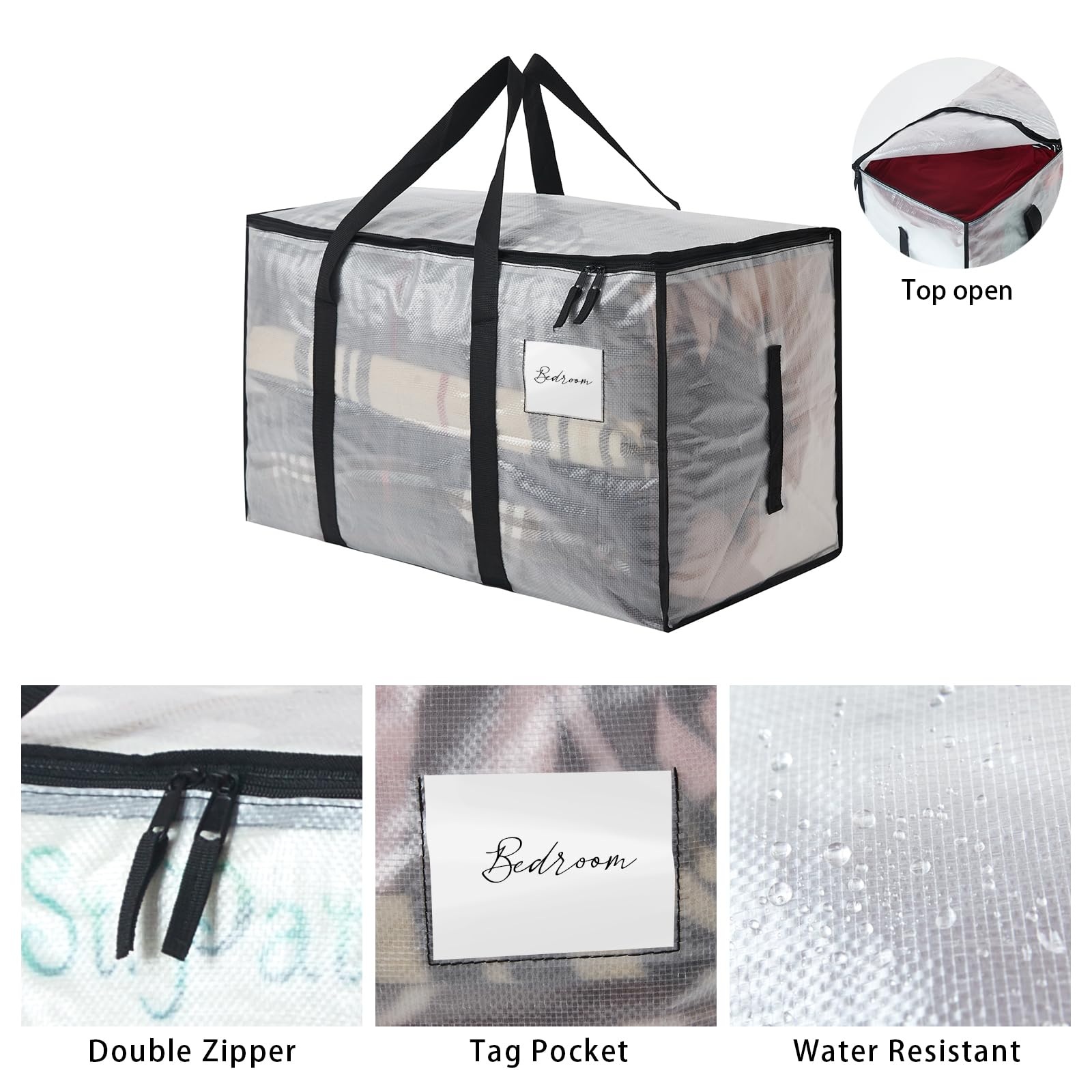 PWRSC bag with wrap-around handles easier lifting of heavy items
