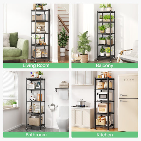 PXRACK anti-slip pads keep shelves steady on uneven floors.