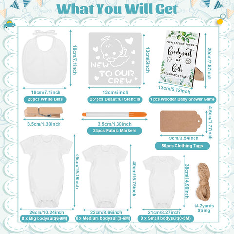 Pydeeirom white bib highlights personalized artwork for the celebration.