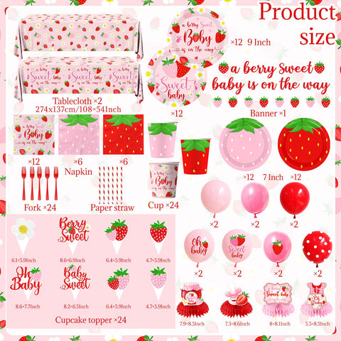 Pymurod strawberry dessert plates feature two designs for coordinated treats.