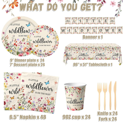 Pymurod wildflower 7-inch plates ideal for desserts