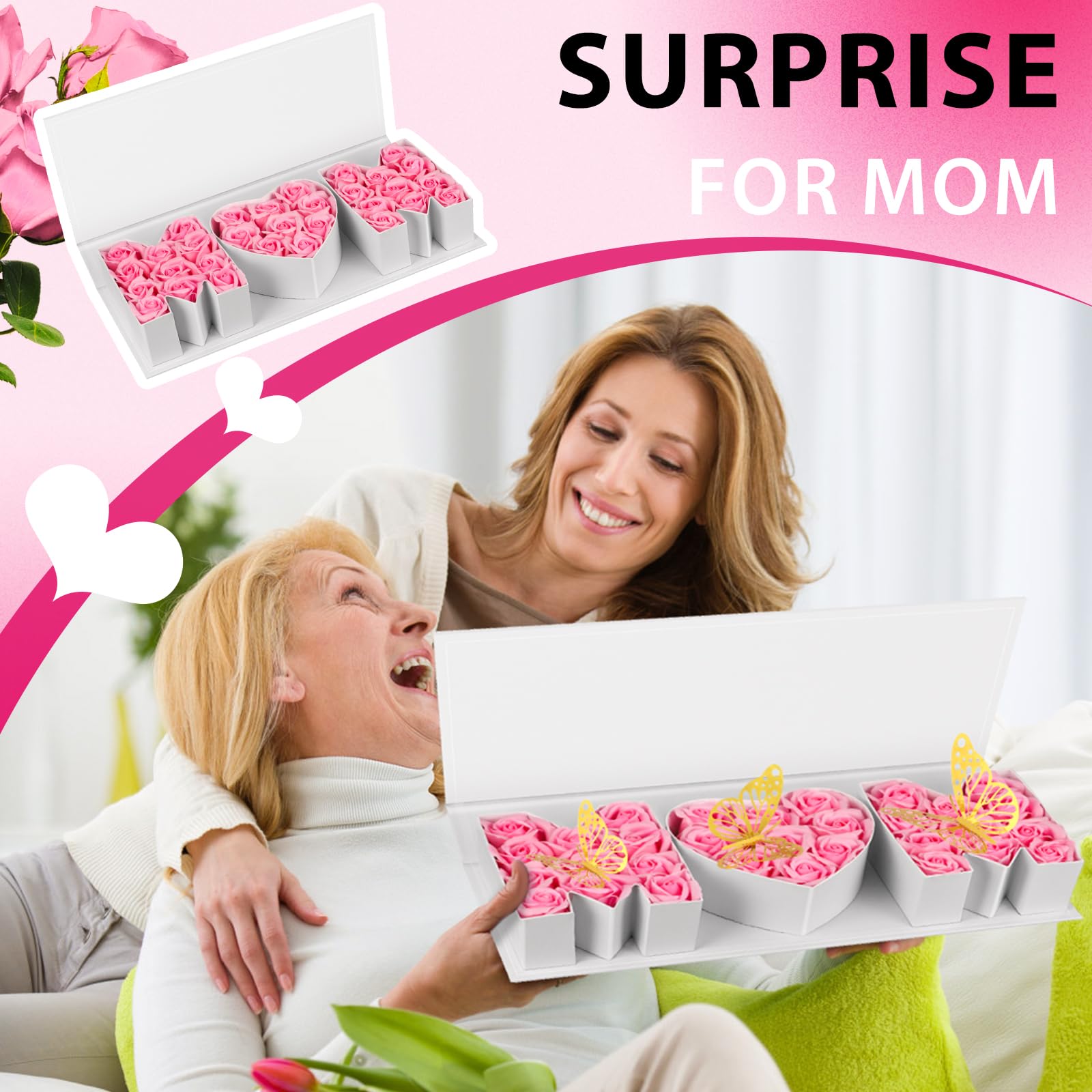 PYQTH flower-gift-box-white showcases refined packaging for special occasions
