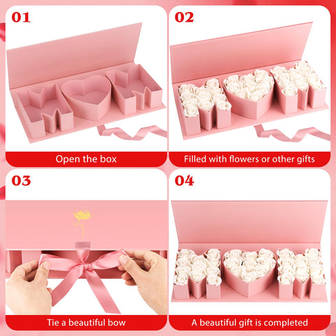 PYQTH mom box lid shows the M♥M design for a romantic touch when opened.