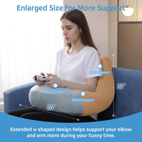 Pyurifai lap pillow adjustable tightness with hook-and-loop closure