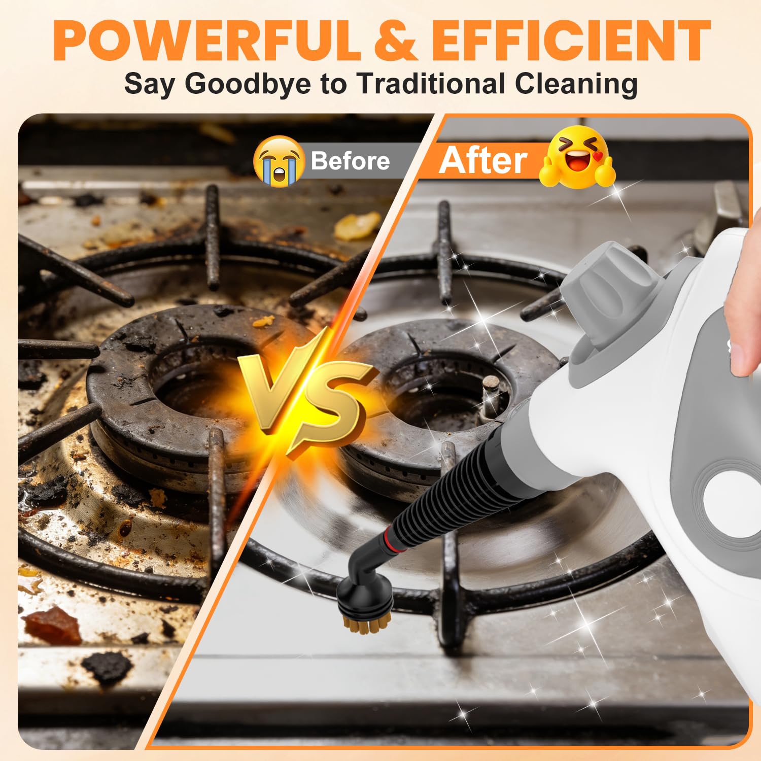 Pzmlu cleaning kitchen sink with hot steam for hygienic refresh.