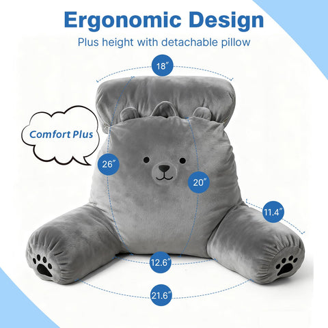 PZT Reading Pillow Plus polar bear design adds charm to back support