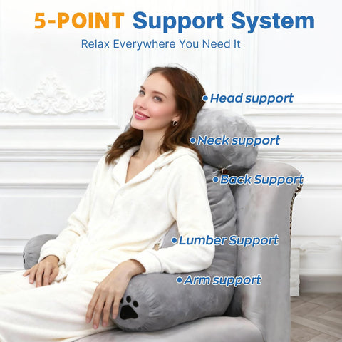 PZT Reading Pillow Plus removable headrest for customizable height