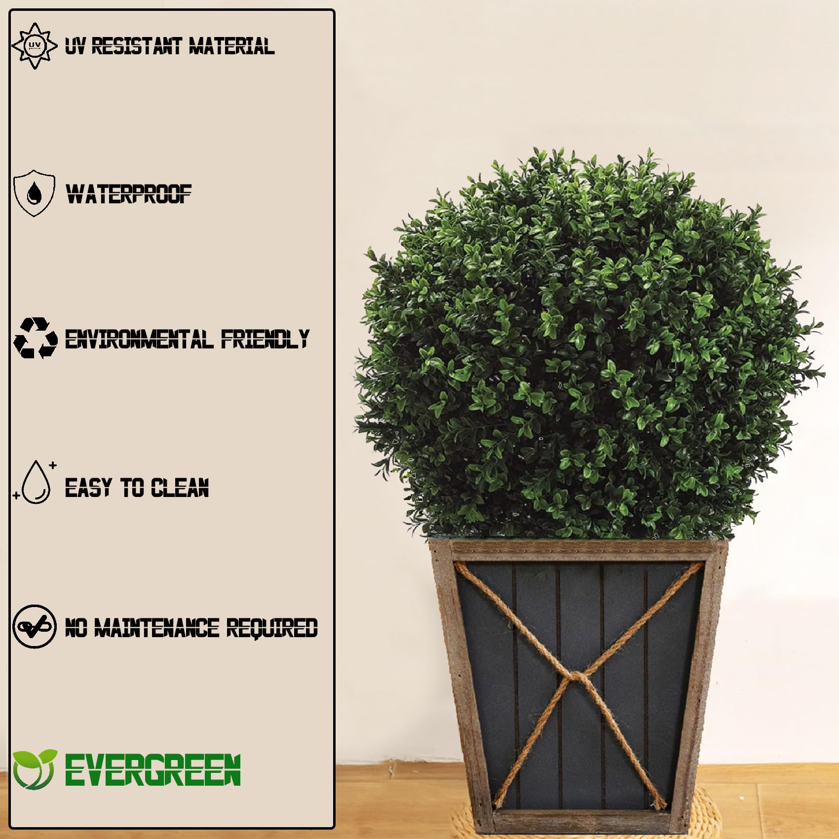 QAOUIEP adjustable branches allow easy shaping for planters or entries.