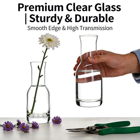 QAPPDA clear glass vase wedding centerpiece for tables