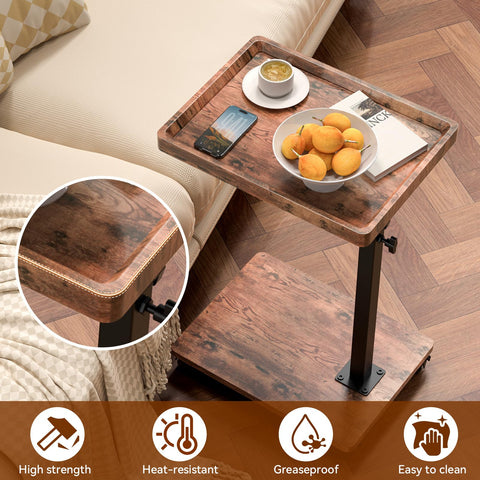 QAUUQQ C Table bedside-friendly design for bedside meals or reading
