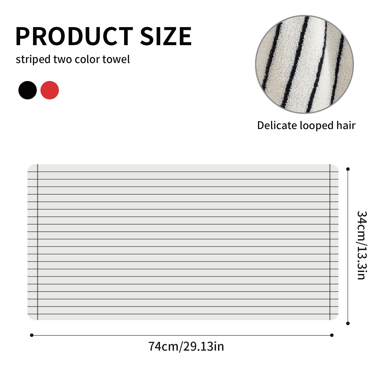 Qaxopl stripe towels are suited for gym, hotel, or spa settings with versatile daily use.