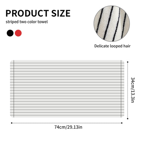 Qaxopl stripe towels are suited for gym, hotel, or spa settings with versatile daily use.