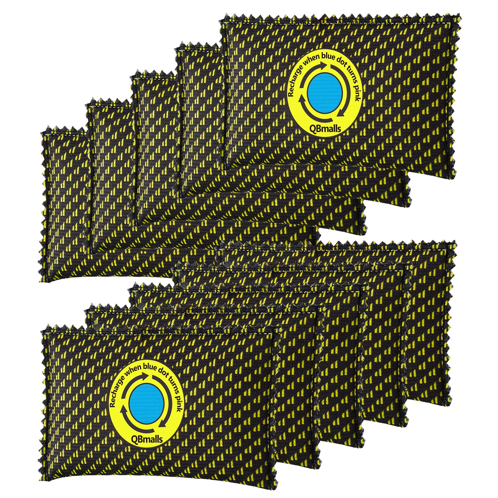 QBmalls 100g rechargeable desiccant pack for closets keeps fabrics dry and fresh.