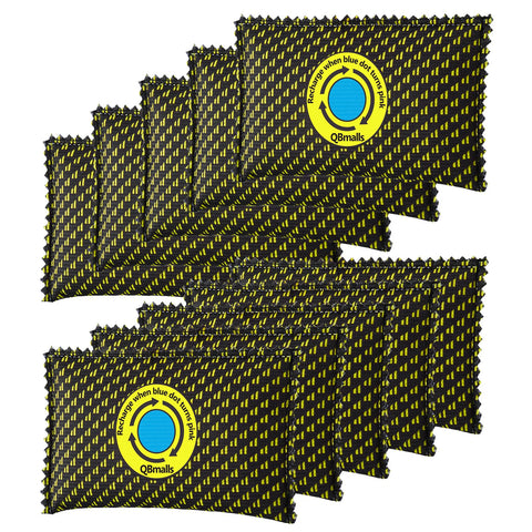 QBmalls 100g rechargeable desiccant pack for closets keeps fabrics dry and fresh.