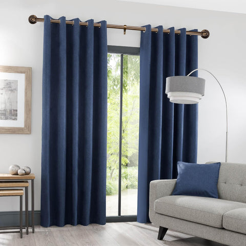 QBMVWF heavy-duty rod supports curtains up to 30 pounds for heavier fabrics.