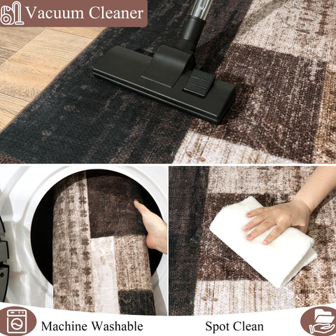 QDUIDU entryway rug protects floors while adding warm first impression