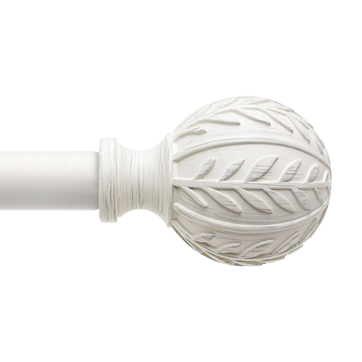 QDWIS Antique White curtain rod outer rod—robust 1-inch diameter for strong support
