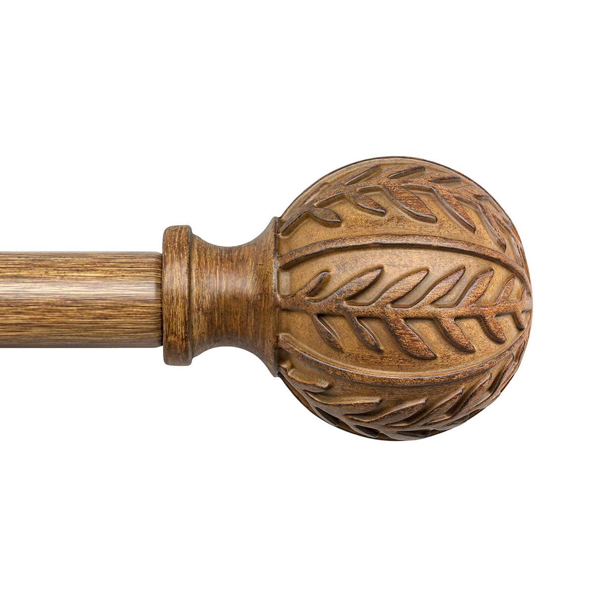 QDWIS Boho wood curtain rod outer diameter 1 inch enhances durability and style