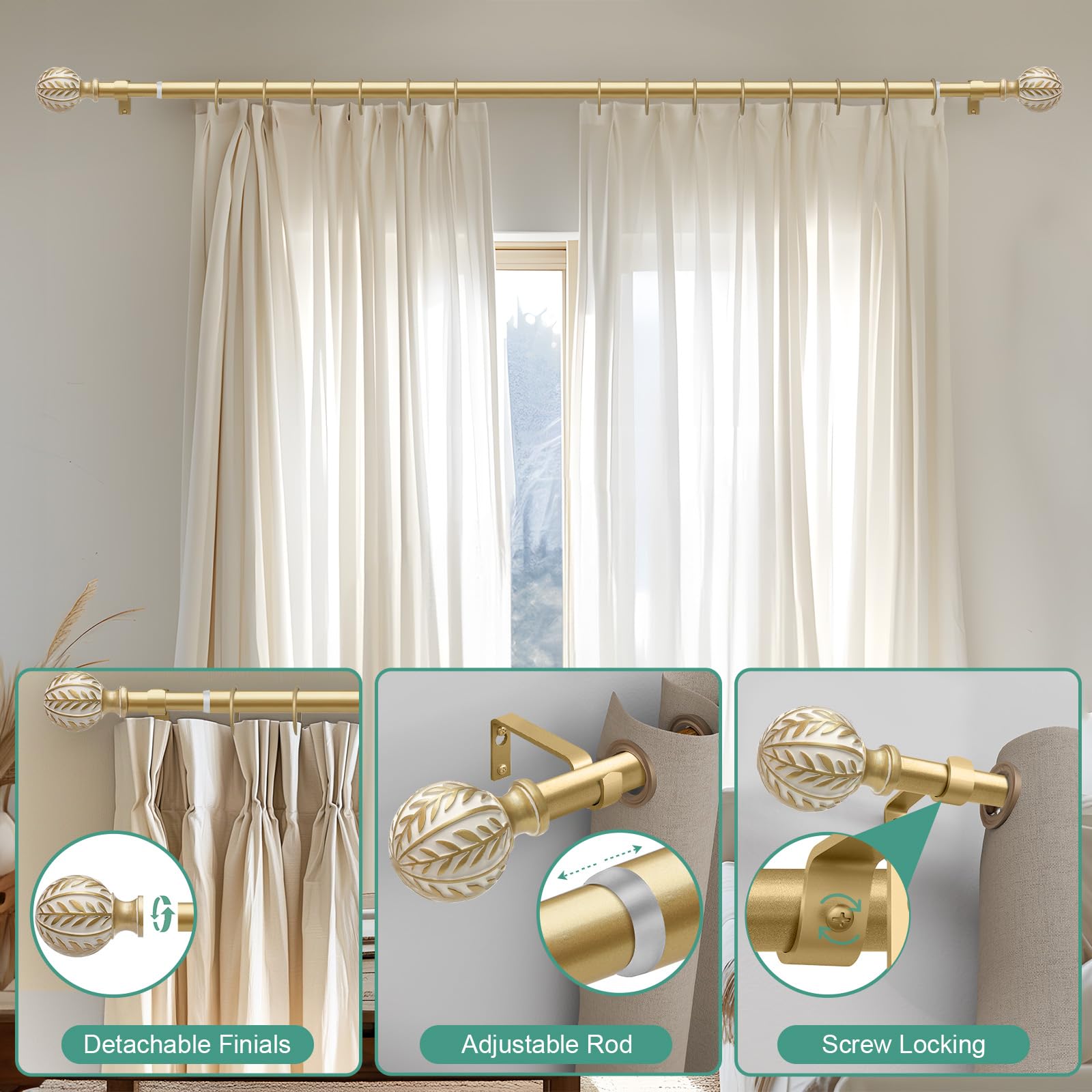 Outdoor balcony curtains framed by QDWIS durable rod.