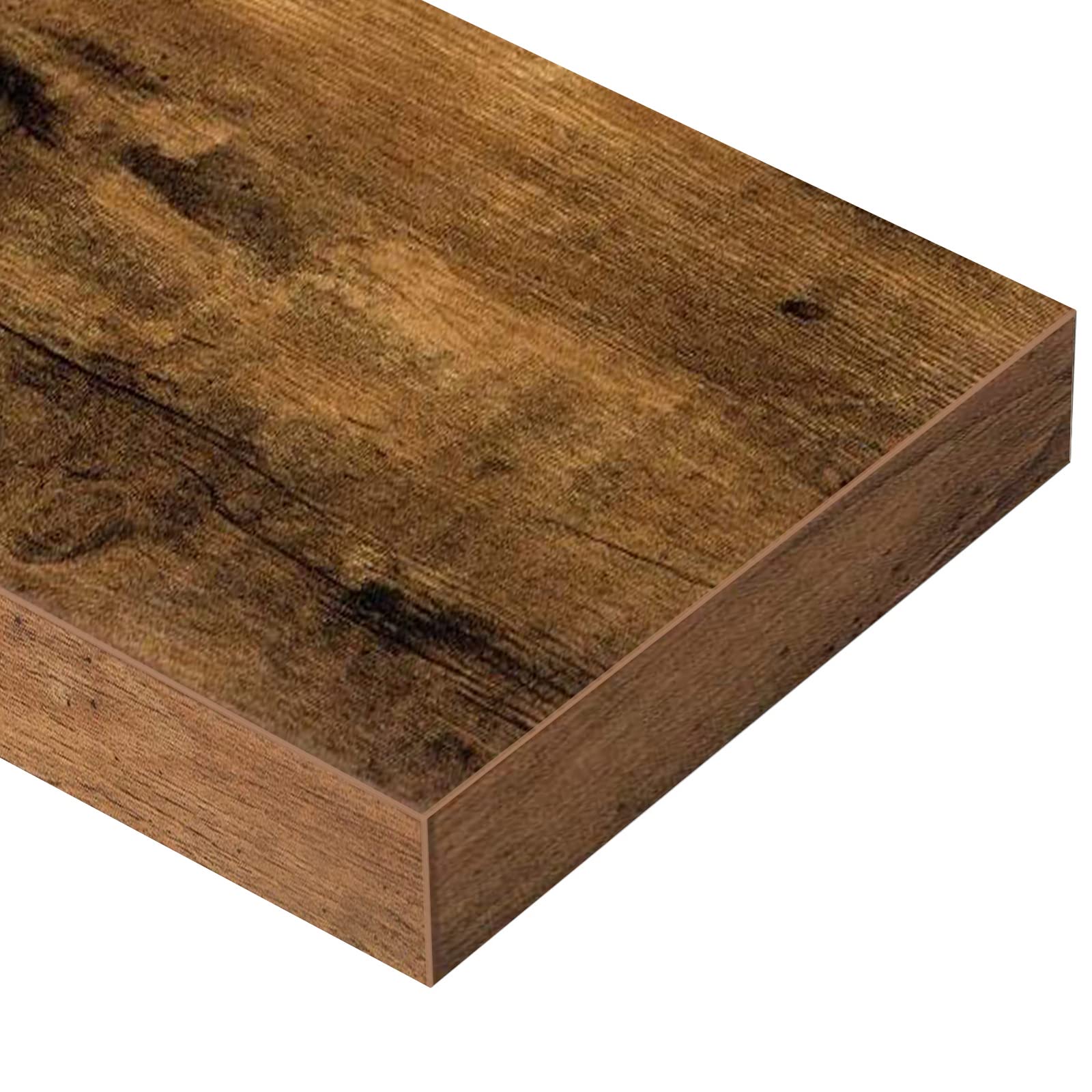 QEEIG 4-pack floating shelves mounted with invisible hardware