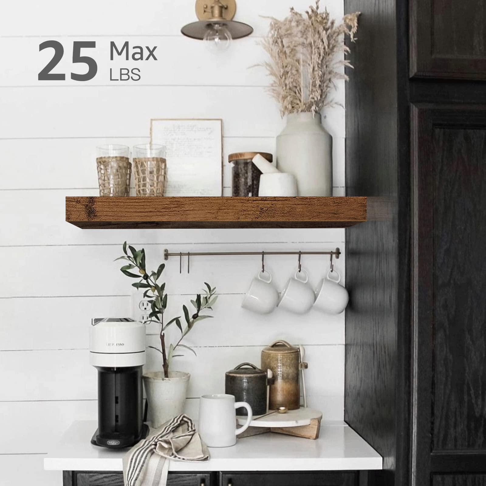 QEEIG shelves featuring succulents for a compact green focal point