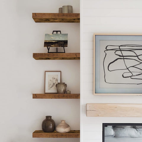 QEEIG vanity shelves offering accessible storage for toiletries