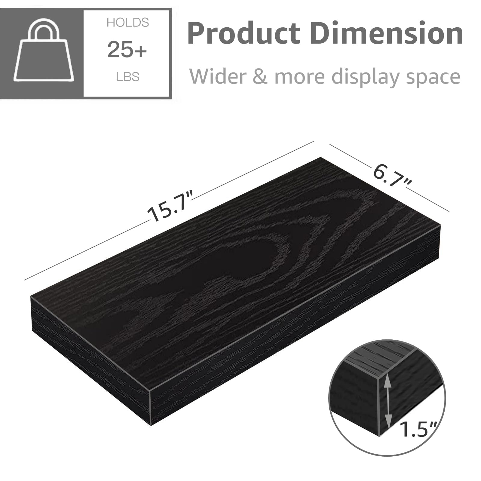 QEEIG kitchen shelves provide extra organization for spices and small essentials.