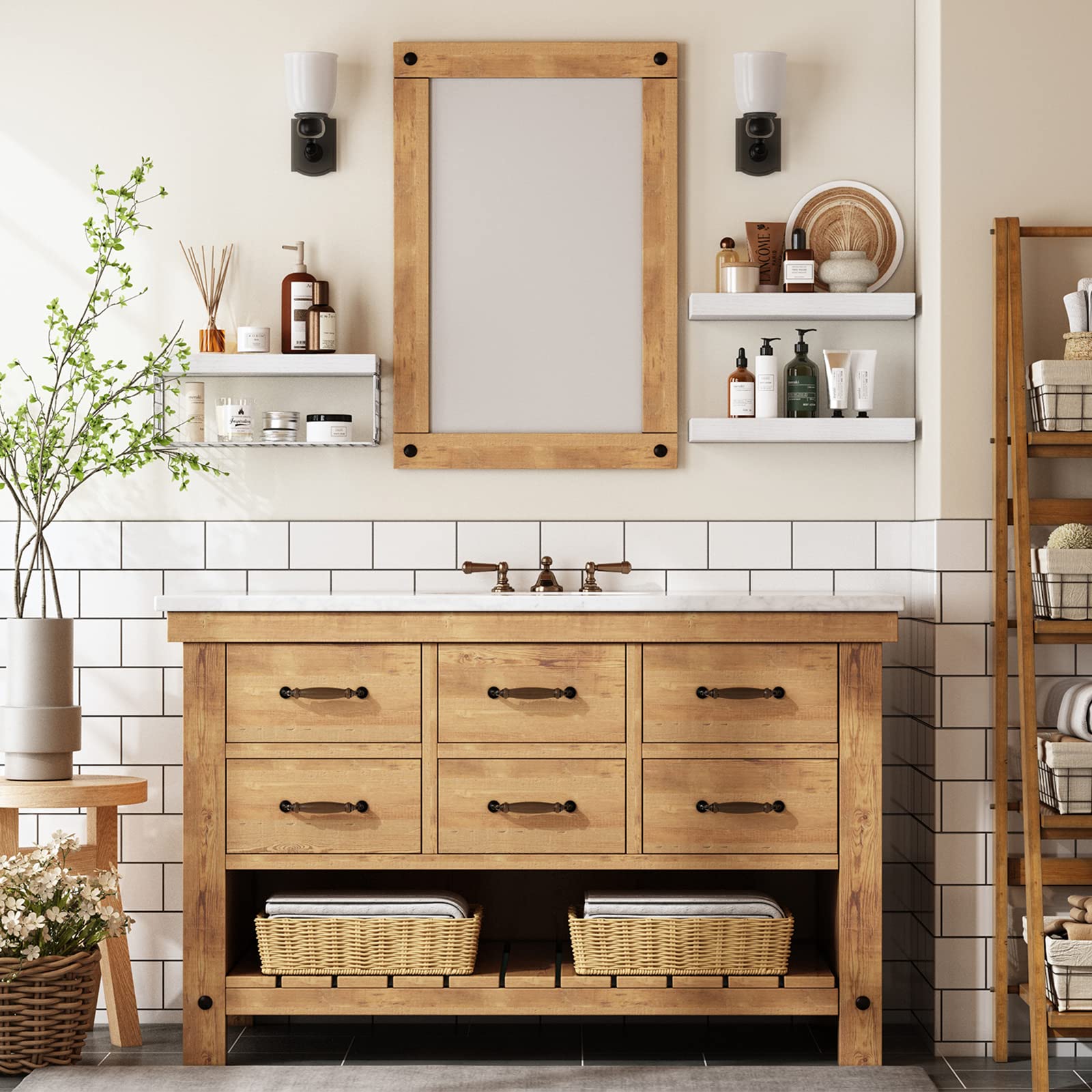 QEEIG shelves depth and width indicate ample storage space