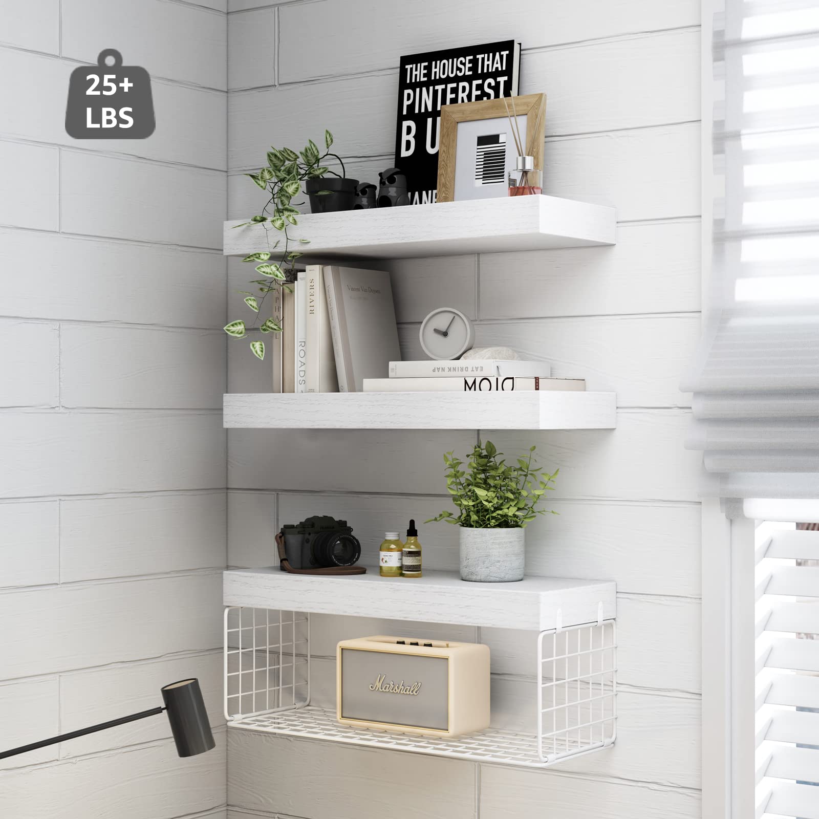 QEEIG toilet paper basket holds four rolls, keeps essentials accessible