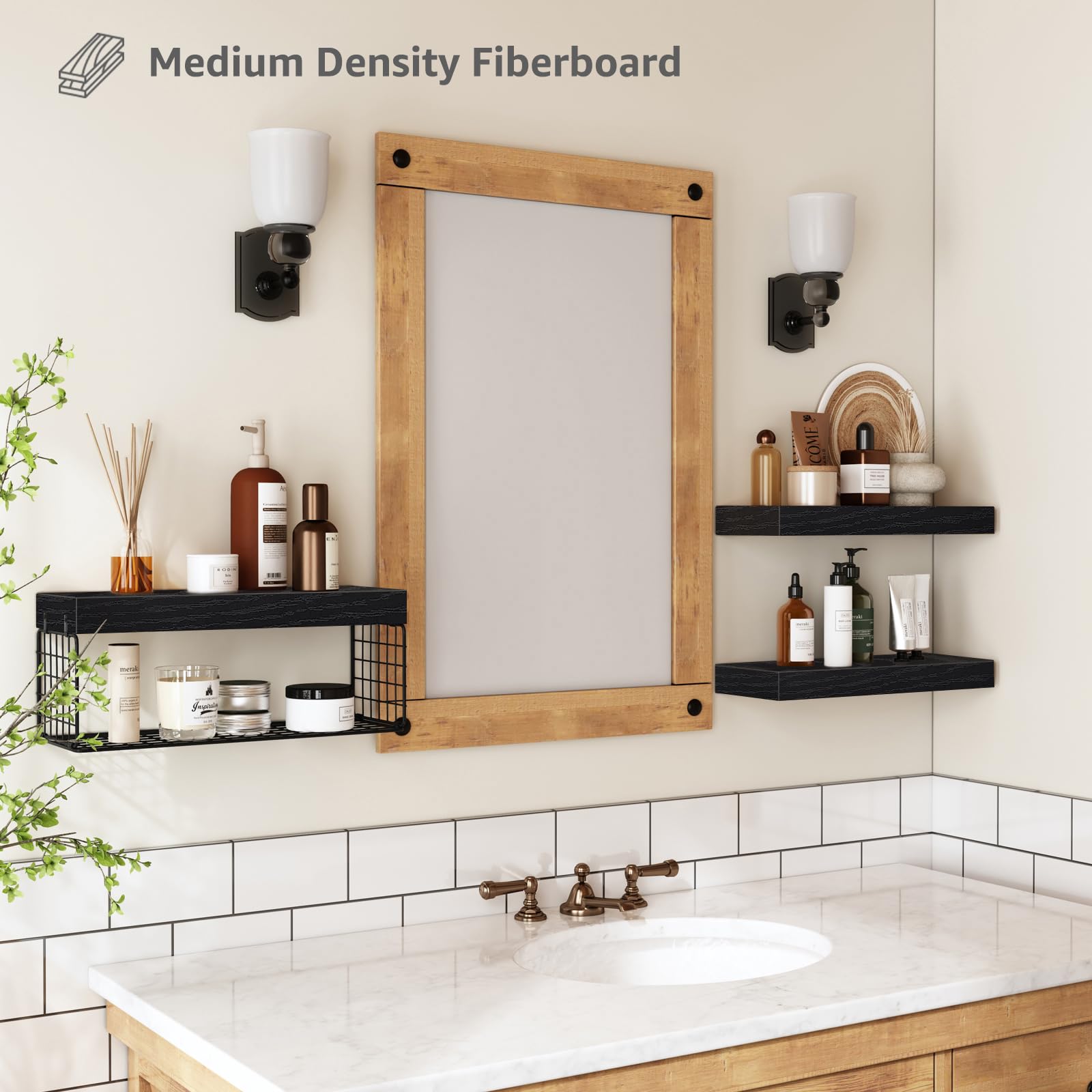 QEEIG bathroom shelves over toilet assembly guide shows quick setup.
