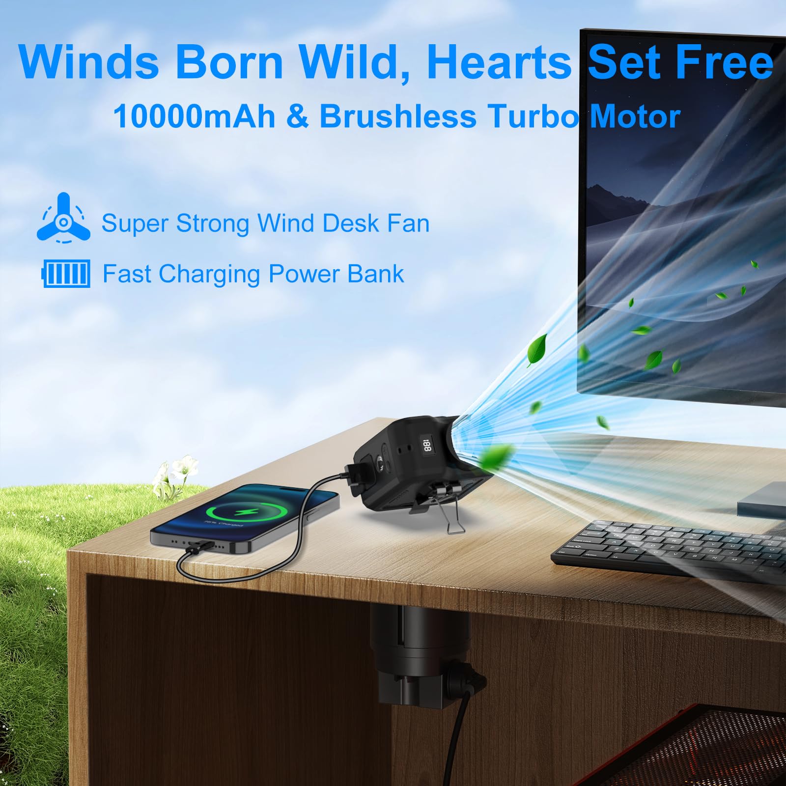 Qerhod 7-in-1 handheld mode for flexible airflow