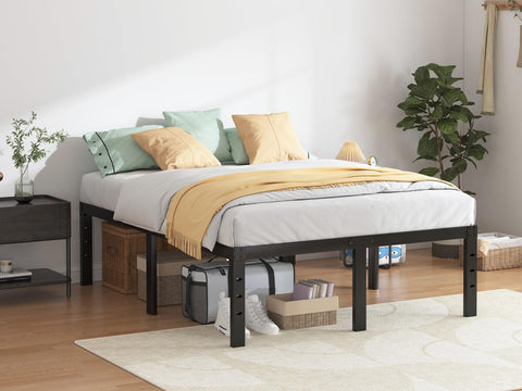 QEROMY quick-assembly bed frame enables setup in about 20 minutes