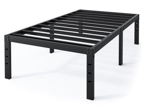 QEROMY Twin XL bed frame provides 18-inch clearance for clutter-free space.