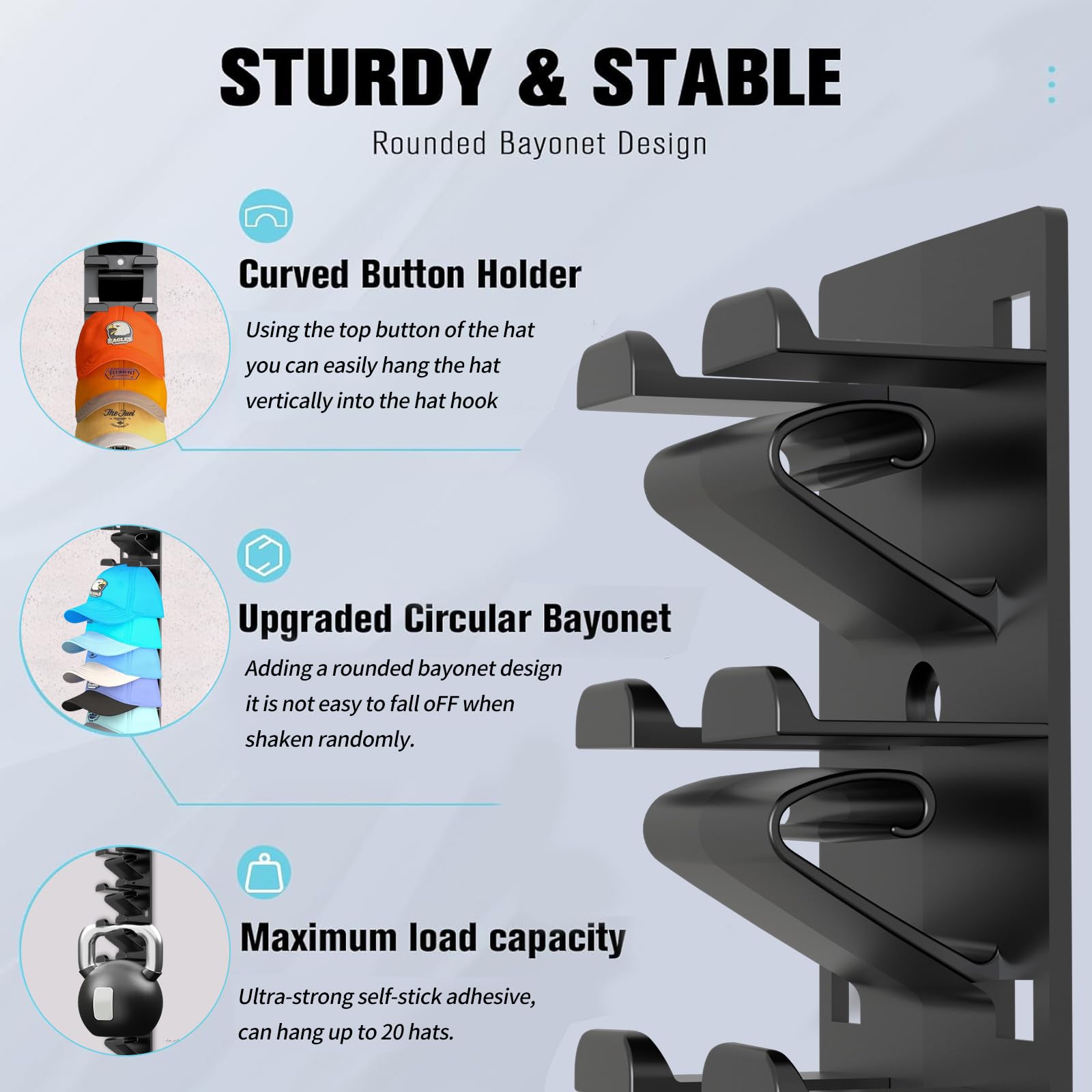 Qeuhehdi wall-hat-rack in a compact entryway saves space.