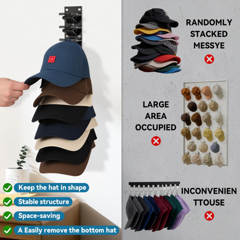Qeuhehdi protective cap shape display prevents creases and sagging.