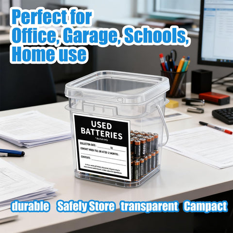 Package includes tester and labeled container for proper disposal.