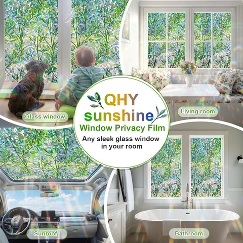 QHYsunshine kitchen window privacy film diffusing light softly