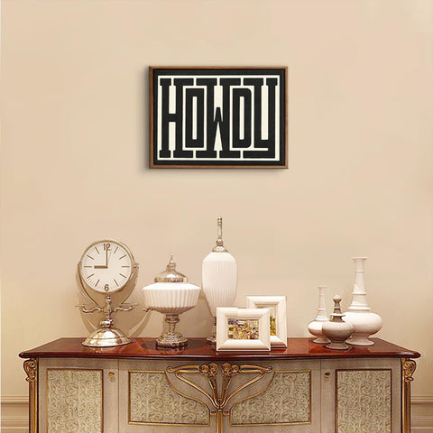 QIYFFBN black-and-white cowboy ranch sign elevates farmhouse decor.