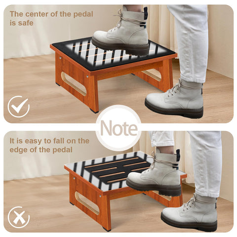 QIANBAIYI Step Stool's compact size stores easily in closets.