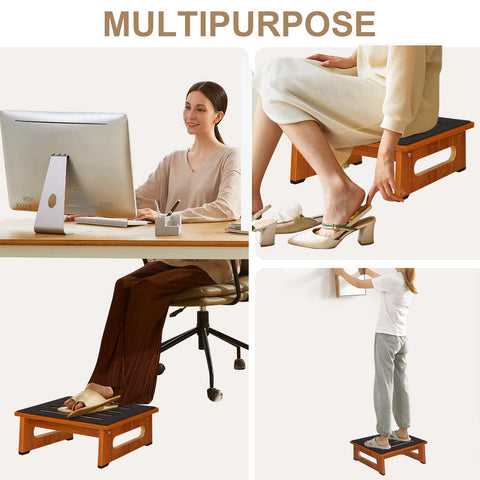 QIANBAIYI Step Stool helps reach high kitchen shelves safely.